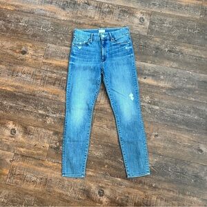 Mother The Looker Crop in Graffiti Girl